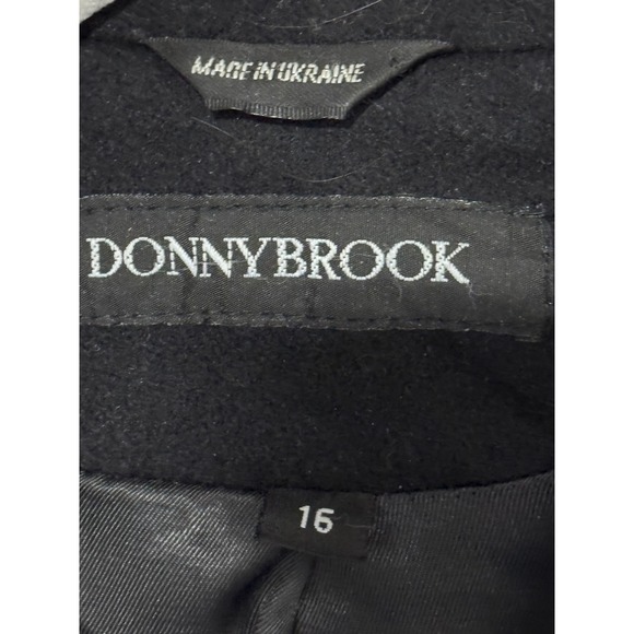 Vintage Donny Brook 100% Wool Long Trench Coat - Picture 2 of 5